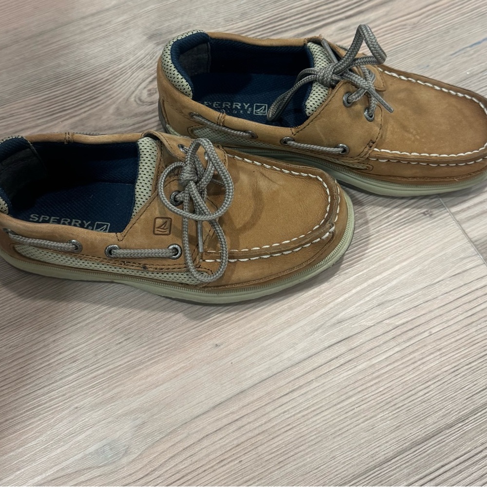 Sperry Brown Leather Boat Shoes - Picture 3 of 5